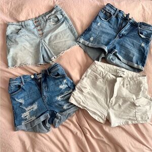 Wax Jean Women's Denim and White Shorts Collection